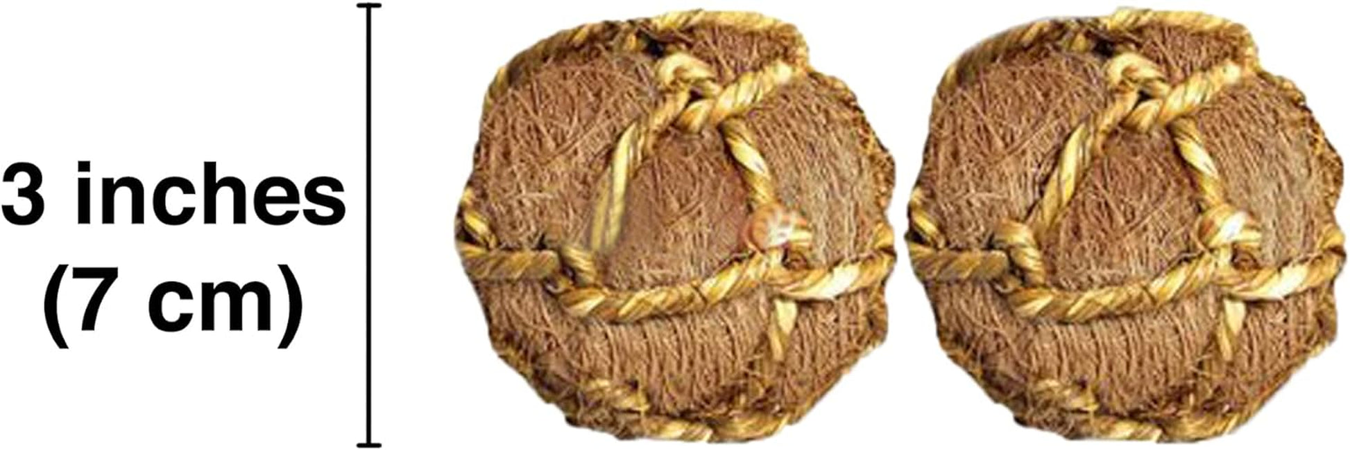 2 Fiber Balls: Rabbit Chew Toys, Teeth/Gums Health, Stress Relief