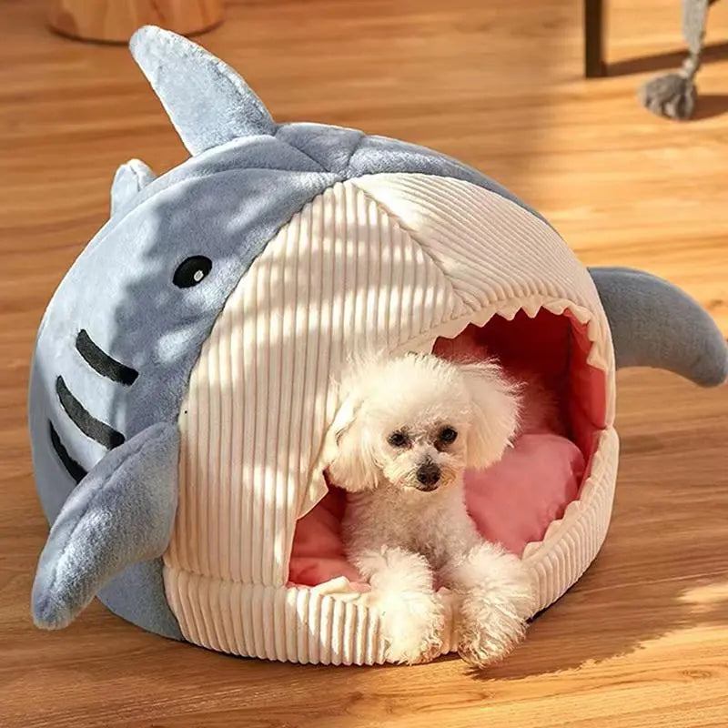 Cat Bed: Spring Shark Designed Breathable Dog Bed, Pet Supplies for Indoor Use